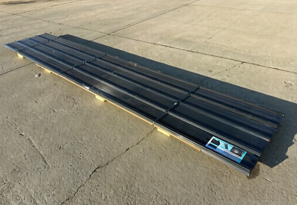 Black Metal Roof Wall Panels 16'X3'-30pcs