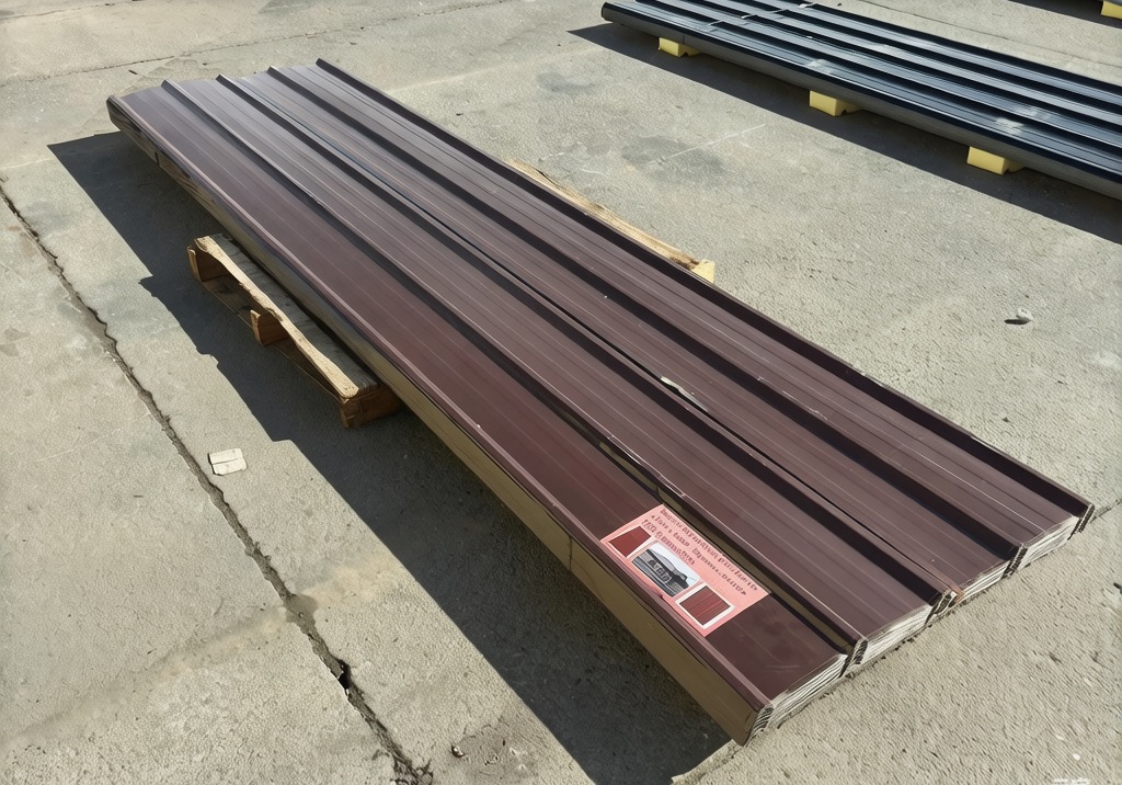 Brown Metal Roof Wall Panels 12'X3'-70pcs